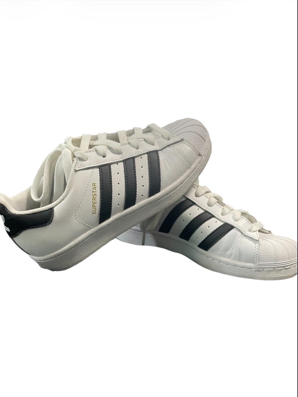 adidas Superstar 2015 White Sneakers with Black Stripes